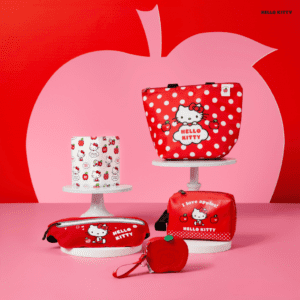 Hello Kitty Apple Collection Trapezoid Bento Bag (Red)